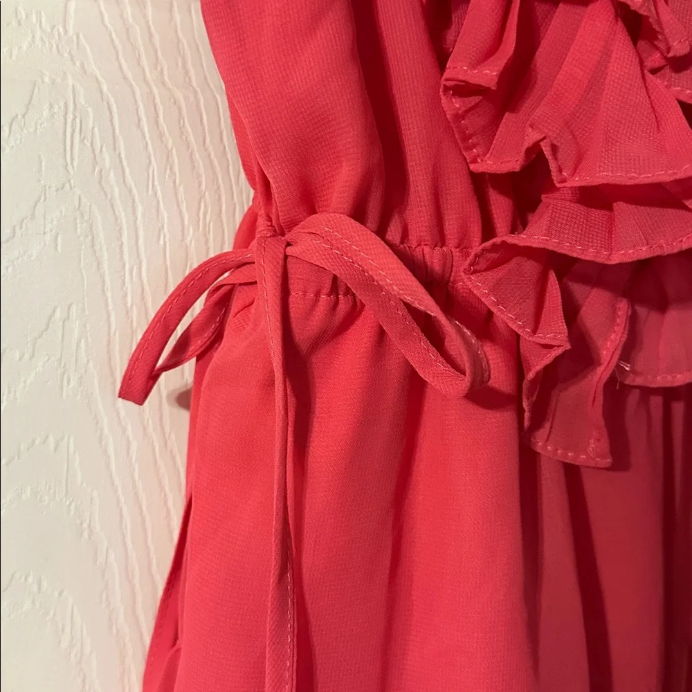 Mustard Seed Vibrant Pink Ruffled Dress - Picture 3 of 12